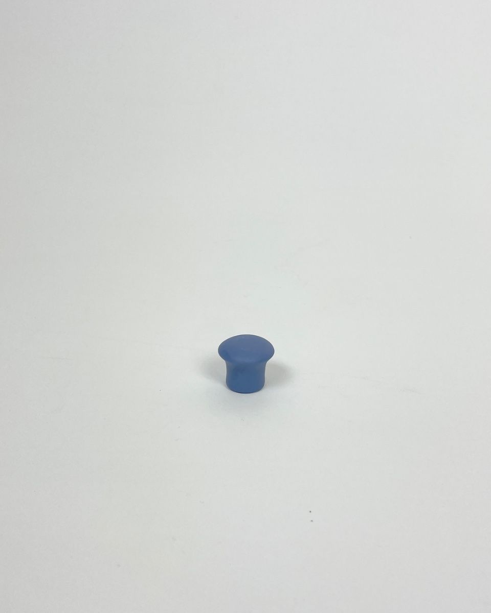 mat porcelain knob, unglazed