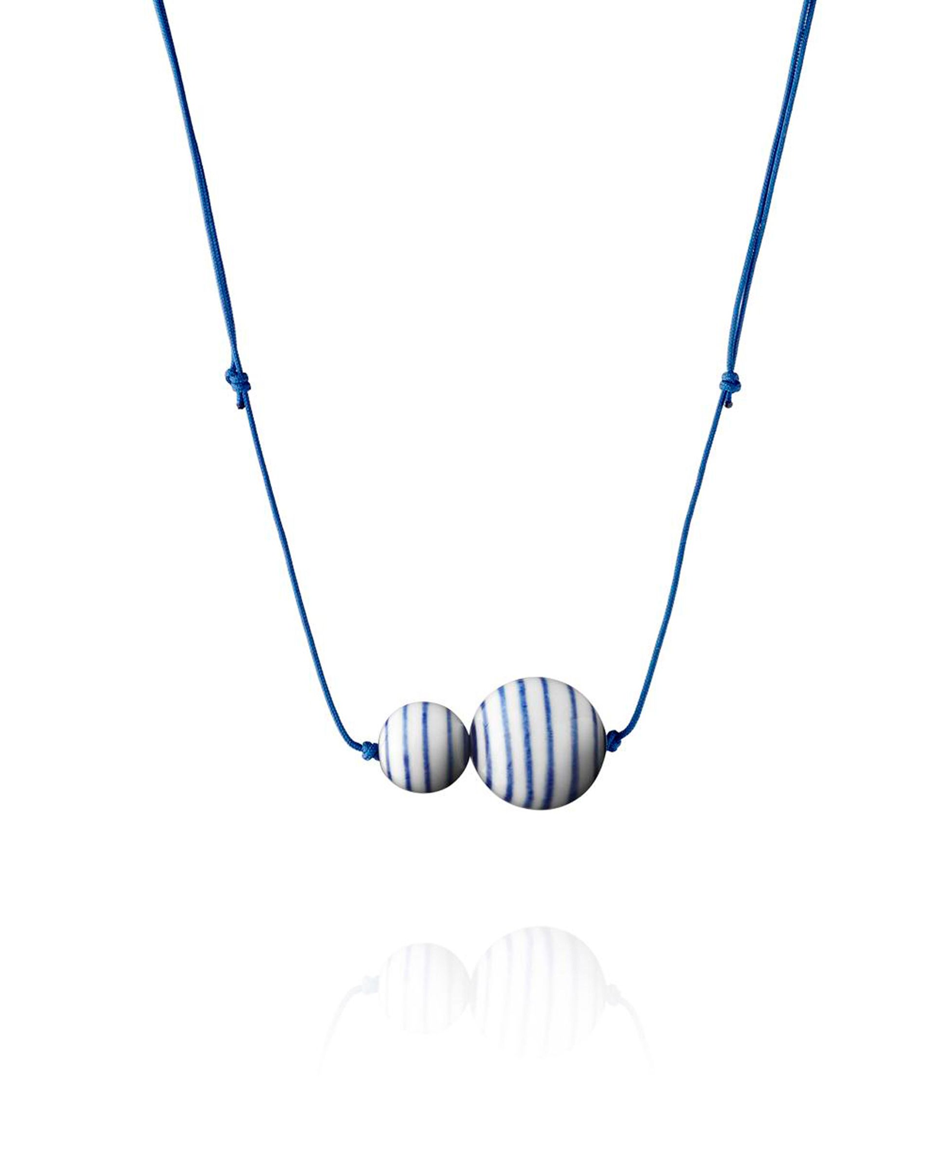 Anne Black stripes necklace