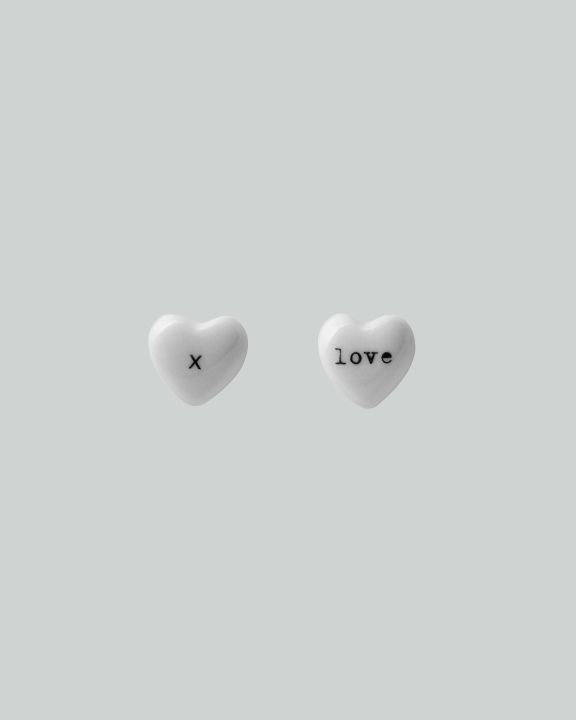 love orecchini pendenti love nero