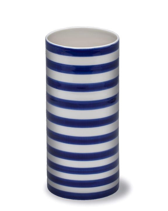 stripes vase wide-blue XXL