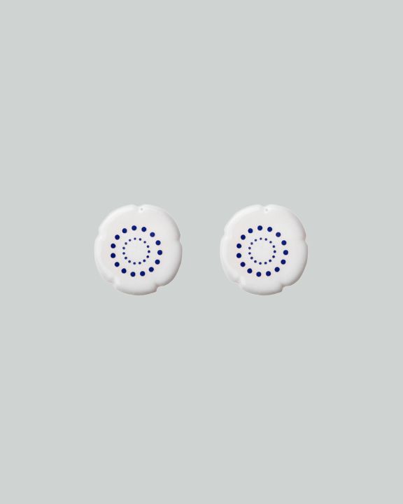 flower lange oorstekers zilver