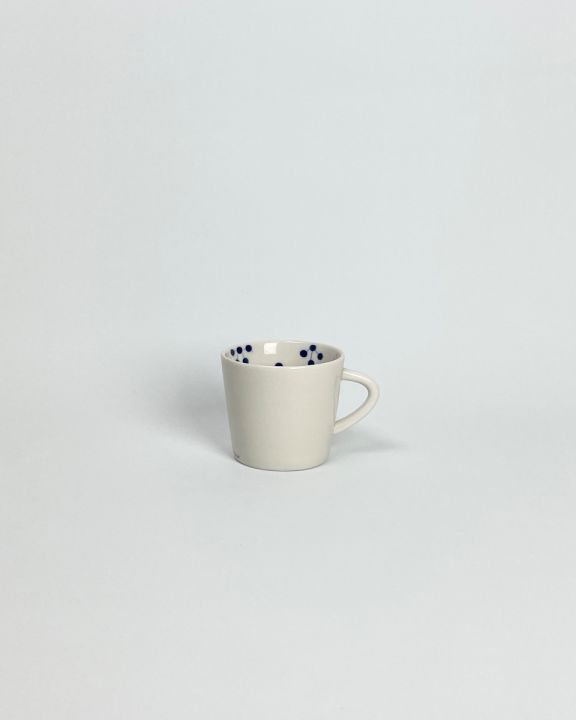 black is blue cup with handle-small