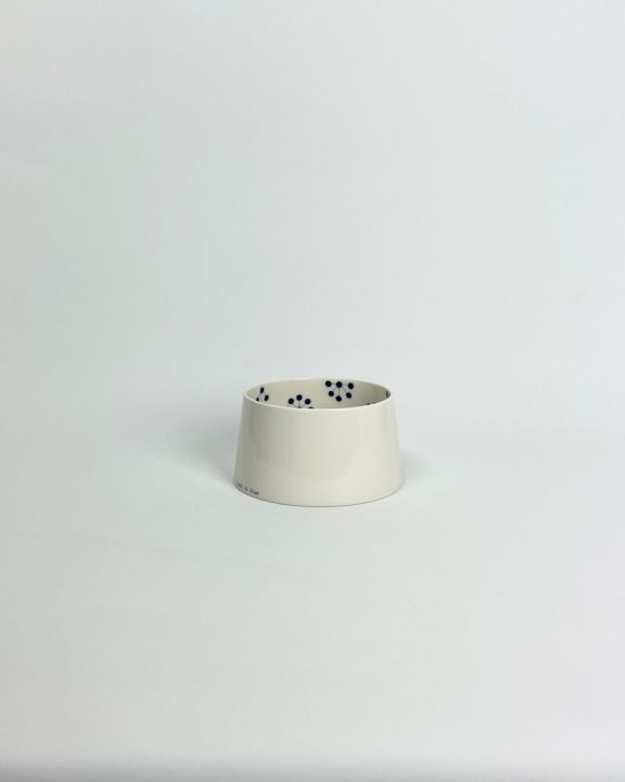 black is blue concave bowl-medium