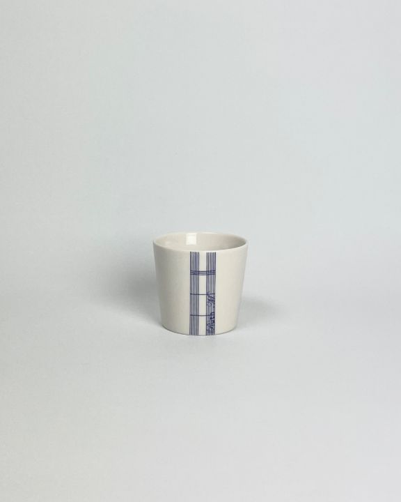 Ruth M cup square blue