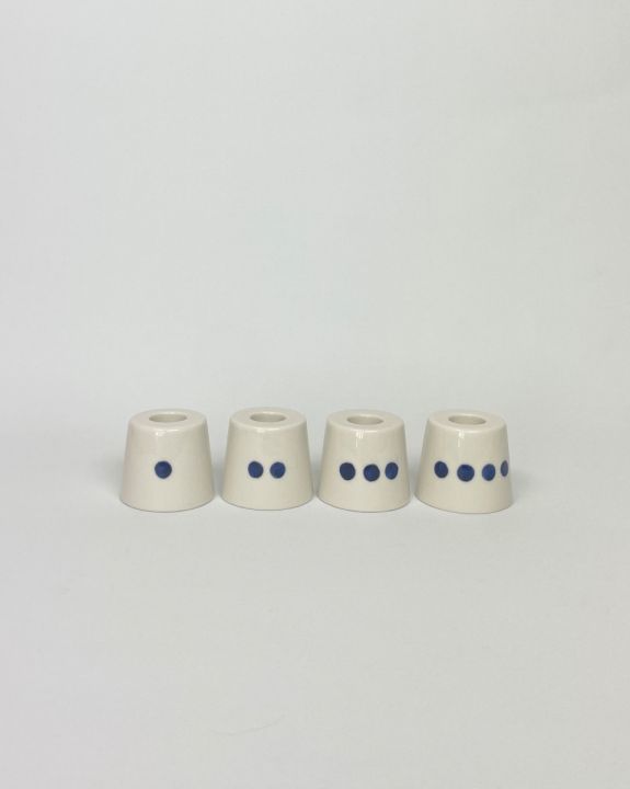 advent candle holder blue