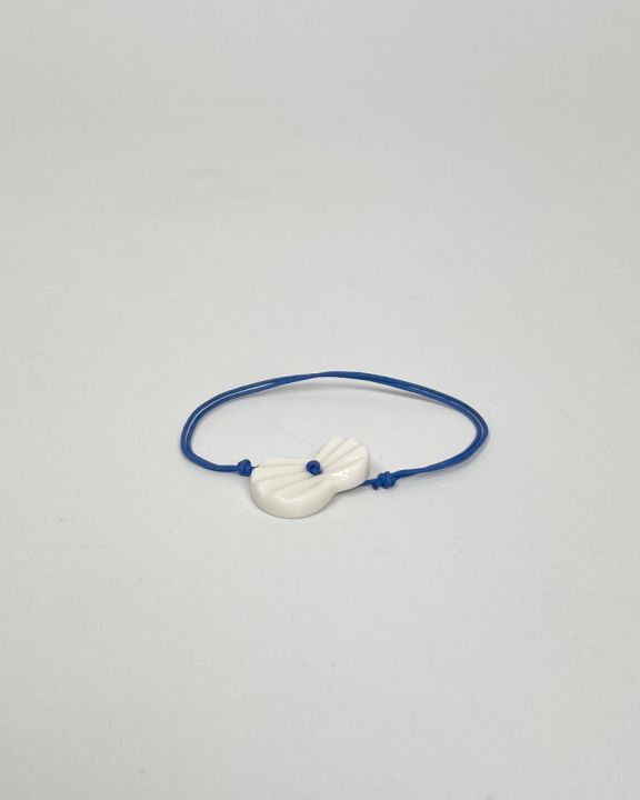 pleats bracelet blue