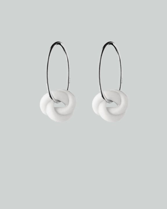 knots hoops s silver white