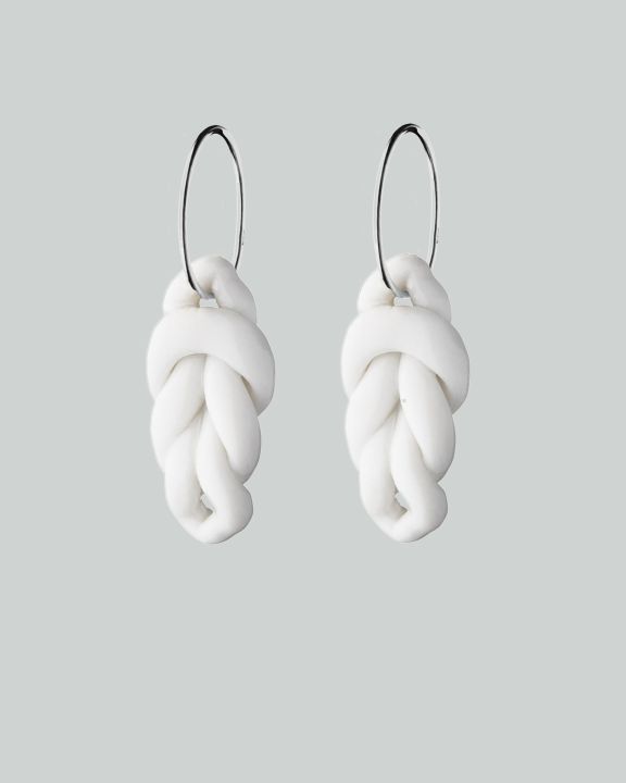 knots hoops l silver white