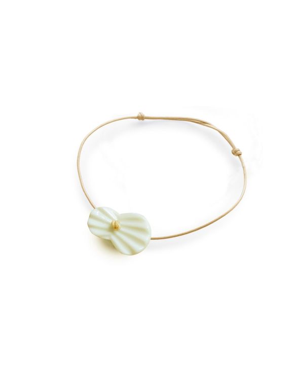 pleats bracelet-beige