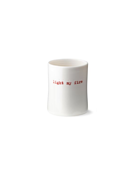 light my fire candle cup-white