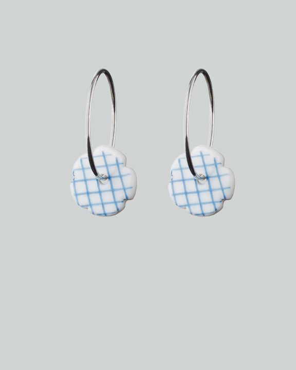 stripes hoops silver blue check