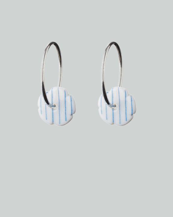 stripes hoops silver blue stripe