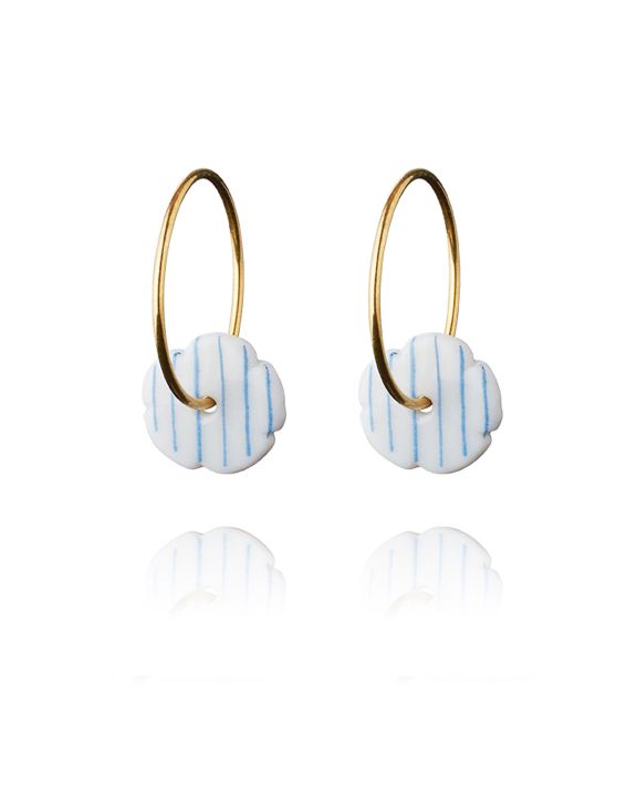 stripes hoops gold stripe-blue