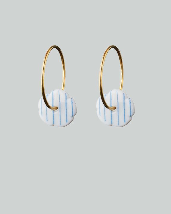 stripes hoops gold blue stripe