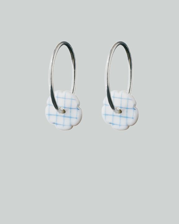 stripes hoops mini silver blue check