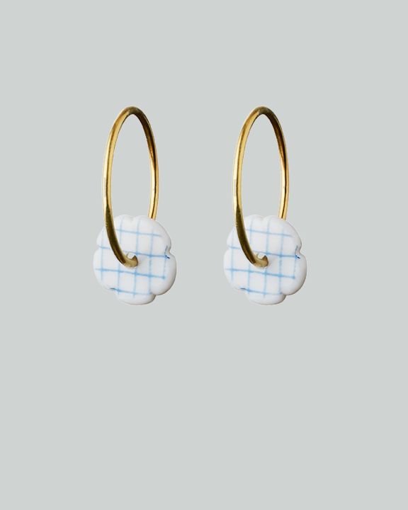 stripes hoops mini gold blue check