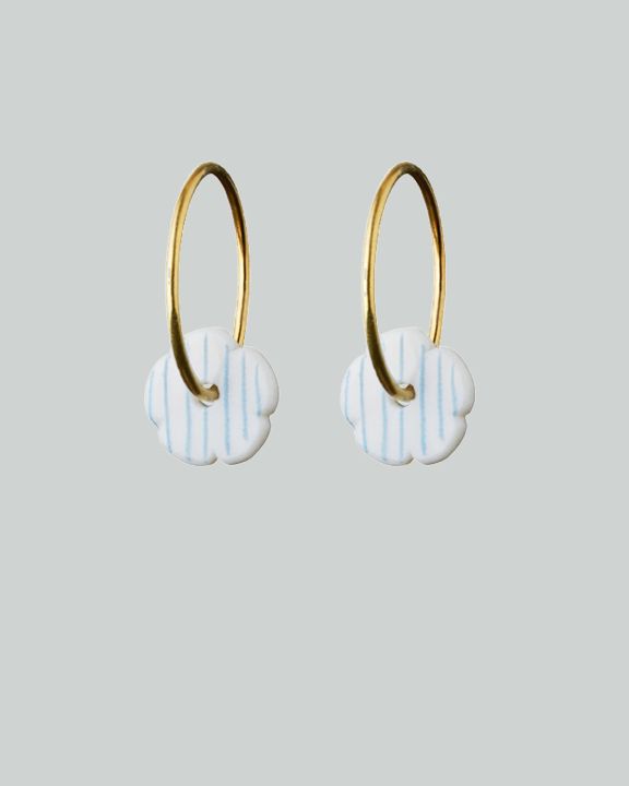stripes hoops mini gold blue stripe