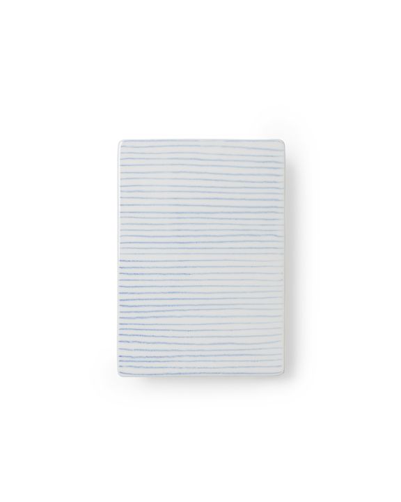Stripes tile blue small
