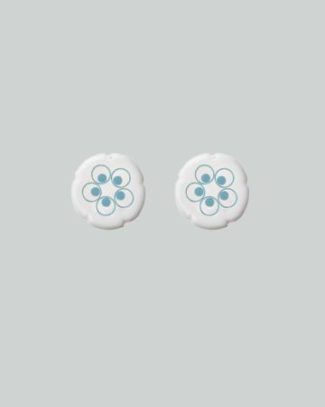 flower lange oorstekers zilver