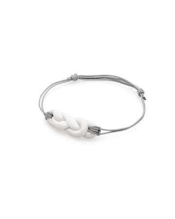 knots bracelet-white