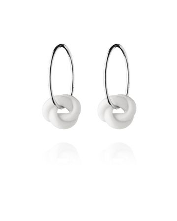 knots hoops small silver-white