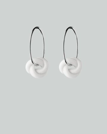 knots hoops s silver white