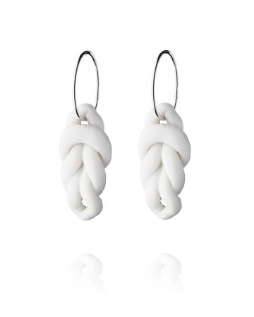 knots hoops large silver-white