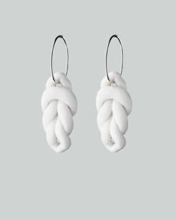 knots hoops l silver white