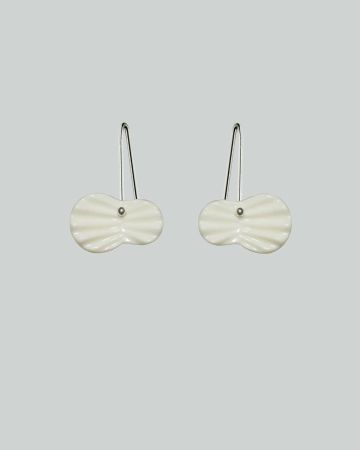 pleats spille argento bianco