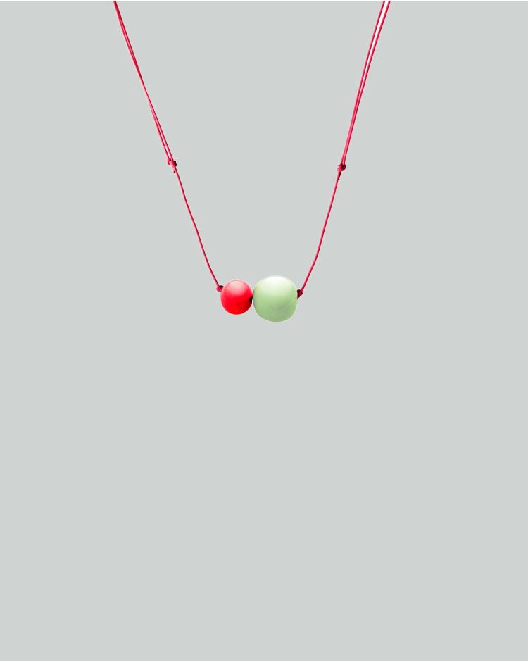 elements ketting rood