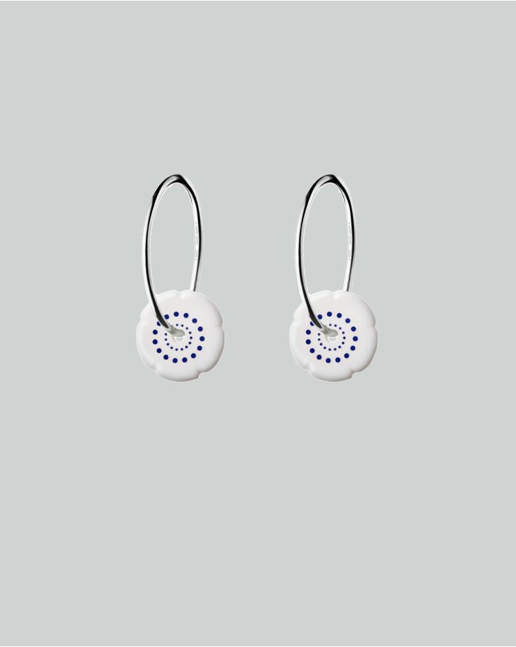 flower créoles mini argent
